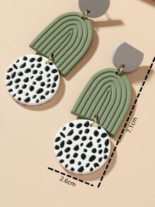 Hoa tai Đúng mốt - màu xanh lá - Xem 4