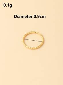 Vòng mũi đơn giản - Vàng - Xem 5