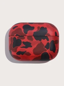 PC Sticker Camouflage Pattern Earphone Case - Red - View 4