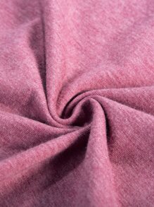 SHEIN LUNE Camiseta floral & con estampado de figura - Rosa vieja - Ver 4