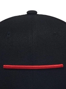 Men's Embroidered Black Hip Hop Baseball Cap - Black - View 3