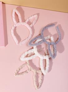 4件兔子耳朵服飾髮箍 - 彩色 - 查看 2
