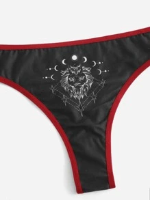 ROMWE 2 Paquetes de Bragas con Estampado de Leopardo - Multicolor - Ver 3