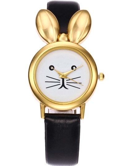 Kids Cartoon Rabbit Design Dial Quartz Watch