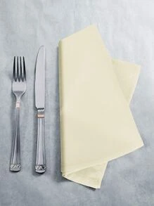 1件套素色餐巾布 - 米色 - 查看 4