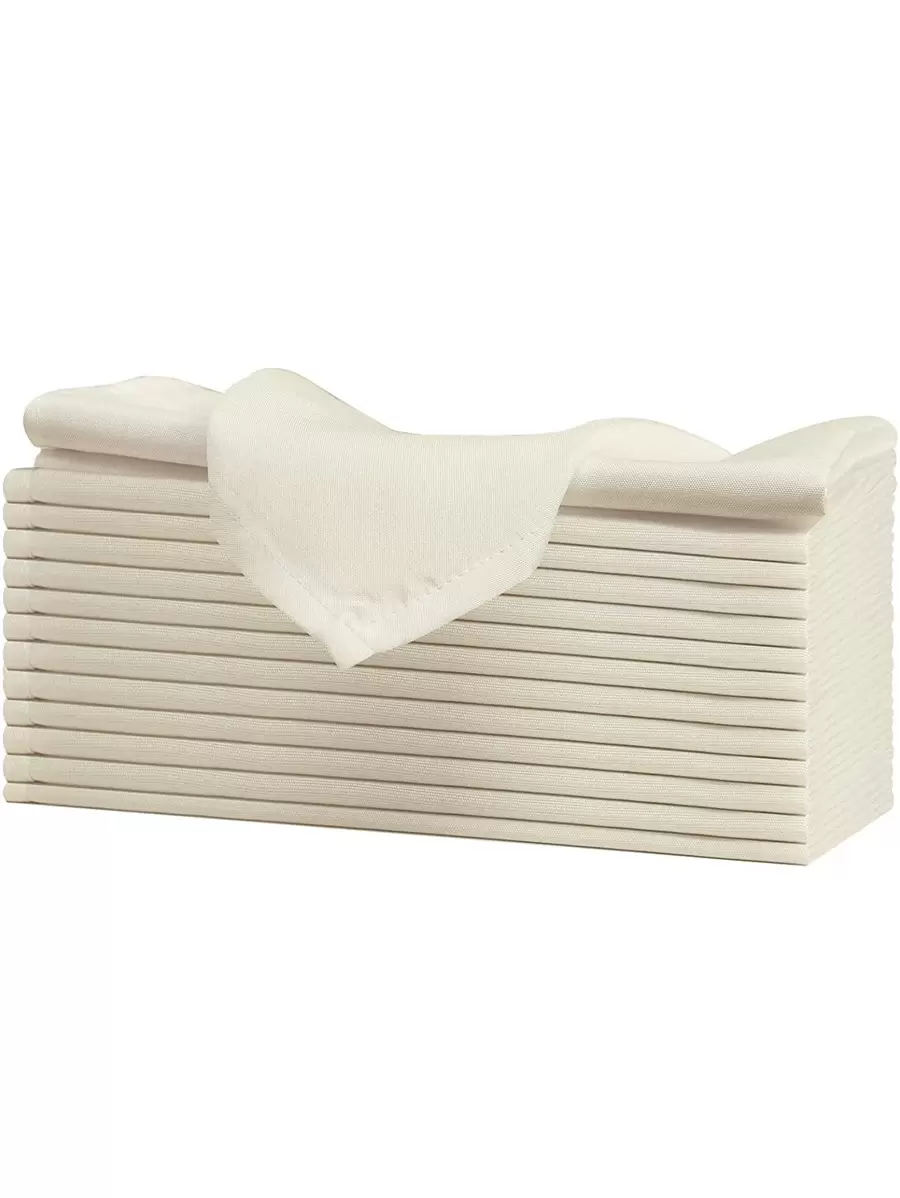 1件套素色餐巾布 - 米色 - 查看 1