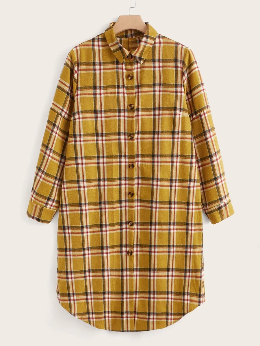 Hơn Áo sơ mi In kẻ sọc Kiểu Dài - Nhiều màu - Xem 1