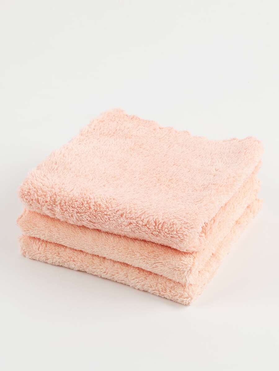 2pcs Solid Color Cleaning Rag - Pink - View 1