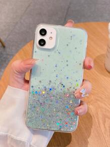 Sequin Decor Phone Case - Green - View 3