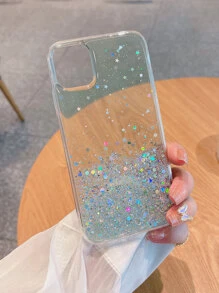 Sequin Decor Phone Case - Green - View 2