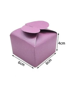 10pcs Heart Decor Random Color Candy Box - Multicolor - View 3