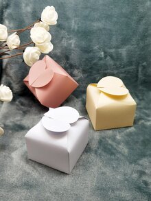 10pcs Heart Decor Random Color Candy Box - Multicolor - View 4