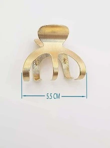 Alloy Hair Claw - Gold - View 3
