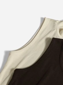 Muchica 4 piezas Body unicolor tejido de canalé - Multicolor - Ver 4