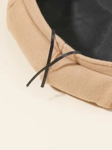 Buckle Detail Baker Boy Cap - Multicolor - View 3