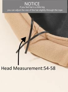 Buckle Detail Baker Boy Cap - Multicolor - View 4