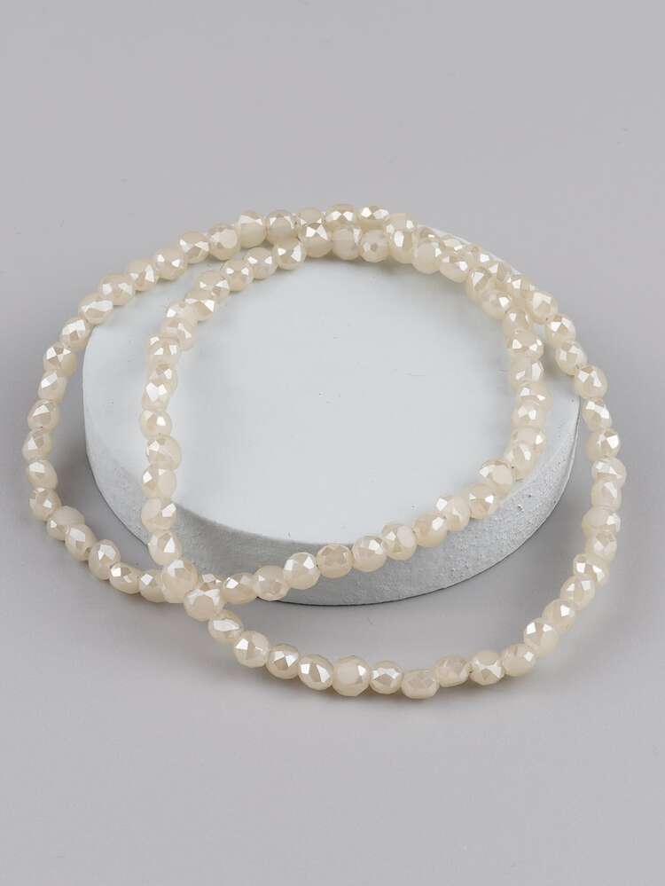 Accessoire de bijoux DIY géométrique perle - Beige - Voir 2