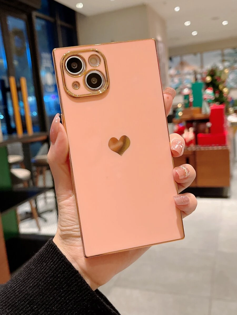 Funda para móvil con patrón de corazón - Multicolor - Ver 1