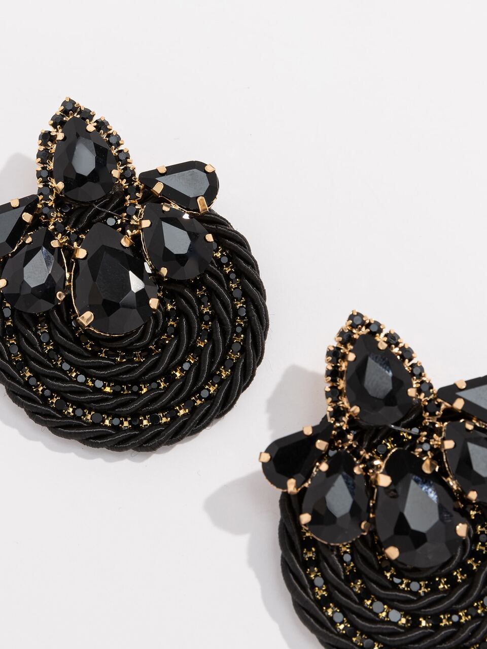 Rhinestone Decor Stud Earrings
