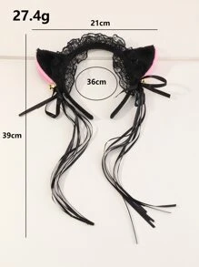 Ear Design Headband - Black - View 3
