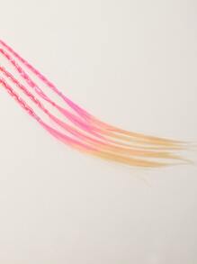 街頭編織假髮髮圈 - 粉色 - 查看 3
