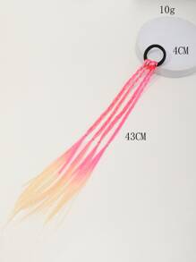 街頭編織假髮髮圈 - 粉色 - 查看 5