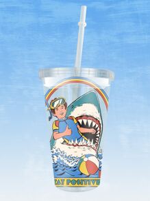 Stevenrhodes Shark Boy Print Tumbler - Multicolor - View 1