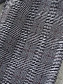 女孩字母圖案吊帶上衣和威爾斯親王格紋長褲 - 彩色 - 查看 8