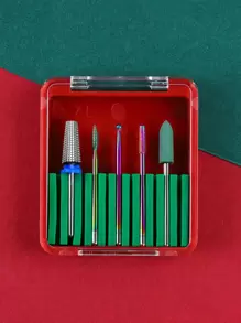 5入組鎢鋼拋光器帶彩色拋光頭適合女士和女孩