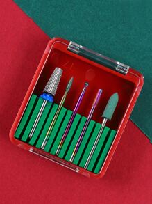 5入組鎢鋼拋光器帶彩色拋光頭適合女士和女孩