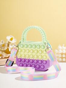 Niñas Bolso cartera de color combinado burbuja - Multicolor - Ver 1