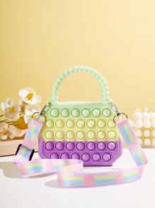 Niñas Bolso cartera de color combinado burbuja - Multicolor - Ver 3