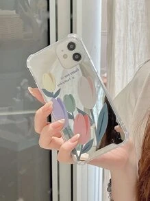 鬱金香繪畫鏡子手機外殼 - 彩色 - 查看 4