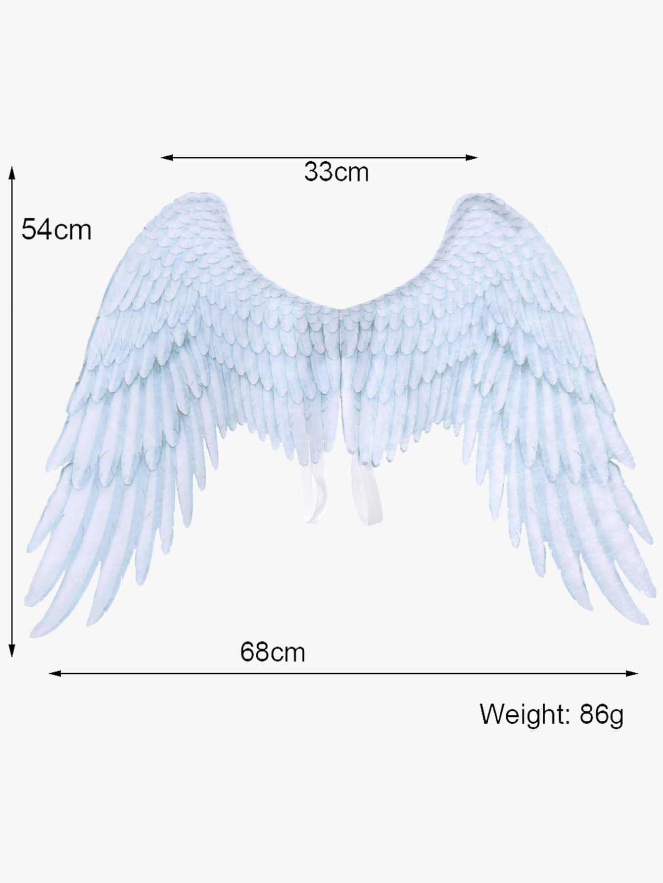 Birds Wings Costume - Baby Blue - View 3