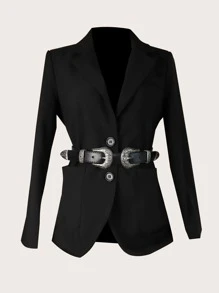 Đai khóa đôi - màu đen - Xem 2