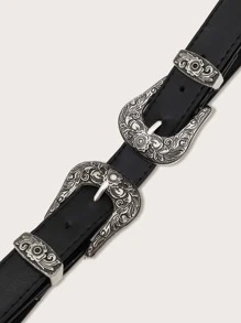 Đai khóa đôi - màu đen - Xem 4