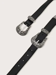 Đai khóa đôi - màu đen - Xem 5