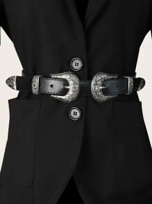 Đai khóa đôi - màu đen - Xem 6