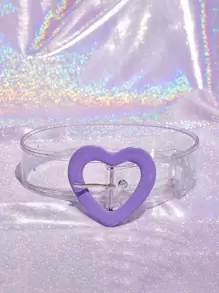 心形搭扣透明腰帶帶工具 - 無色 - 查看 1