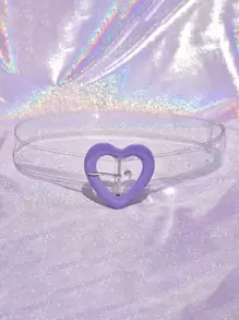 心形搭扣透明腰帶帶工具 - 無色 - 查看 2