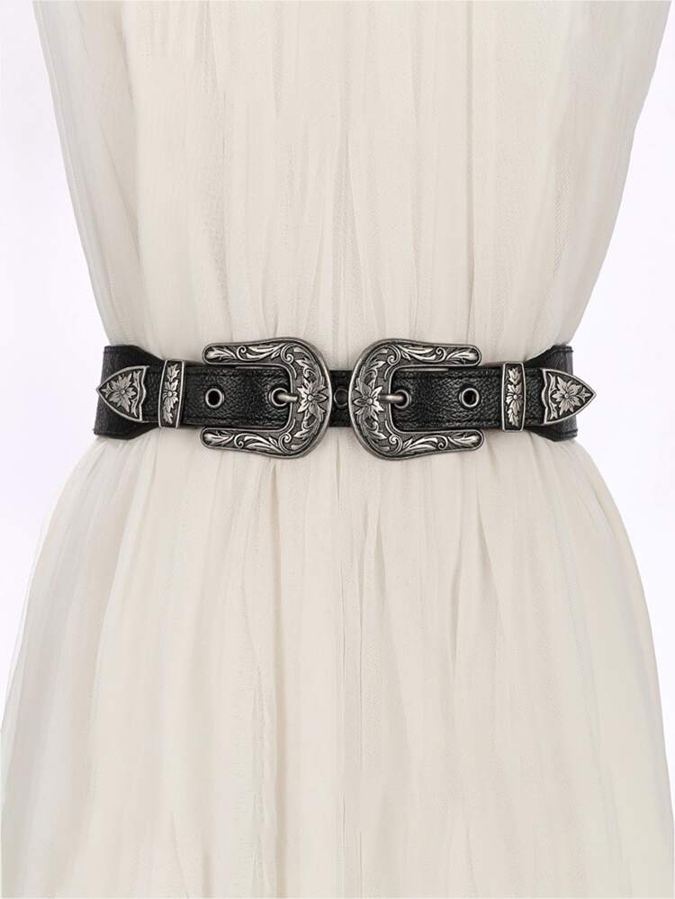 Boho 1pc Women Western Buckle Belt Halloween Summer, School Fall, Autumn, Halloween