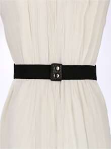 Boho 1pc Women Western Buckle Belt Halloween Summer, School Fall, Autumn, Halloween - Black - View 7