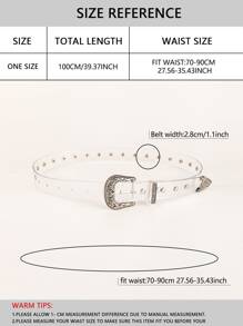 Cinturón transparente con hebilla grabada - transparente - Ver 4