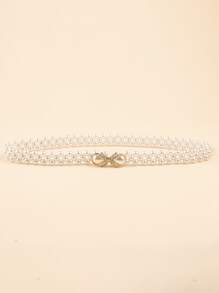 Faux Pearl Belt Elegant Valentine's Day Summer, School Fall, Autumn, Halloween