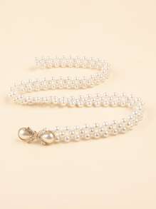 Faux Pearl Belt Elegant Valentine's Day Summer, School Fall, Autumn, Halloween