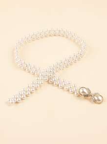 Faux Pearl Belt Elegant Valentine's Day Summer, School Fall, Autumn, Halloween