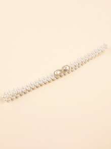 Faux Pearl Belt Elegant Valentine's Day Summer, School Fall, Autumn, Halloween