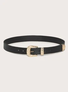 时尚水钻装饰牛仔裤腰带，波西米亚风，万圣节，夏季，学校，秋季，万圣节 - 黑色 - 查看 2