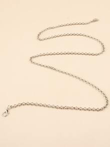 Round Charm Waist Chain Belt Street - Silver - View 2