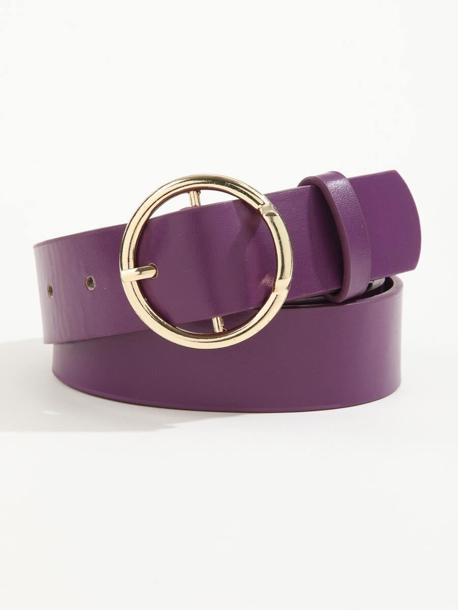 Thắt lưng khóa tròn - Màu tím - Xem 1